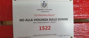 Giornata antivolenza donne panchinarossa Carpegna