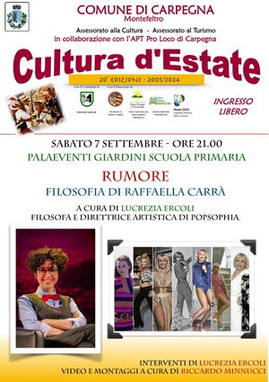 Cultura estate 2024 Rumore