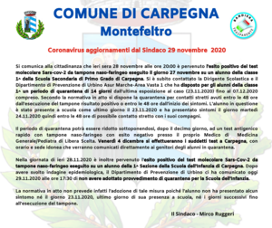COVID comunicazione quarantena scuola