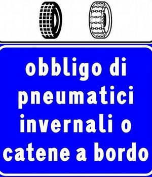 Obbligo catene a bordo