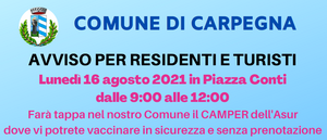 Camper vaccinale Carpegna