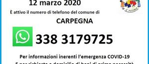 Coronavirus aiuto ai cittadini Carpegna