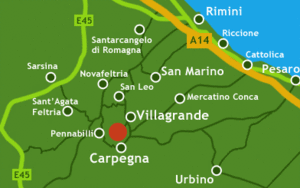 carpegna cartina