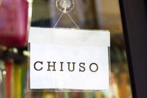 Cartello chiusura