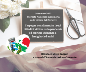 Giornata commemorazione vittime Covid